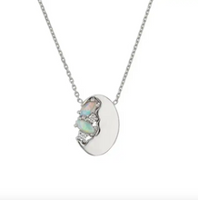 Load image into Gallery viewer, Zoe Opal Necklace Silver