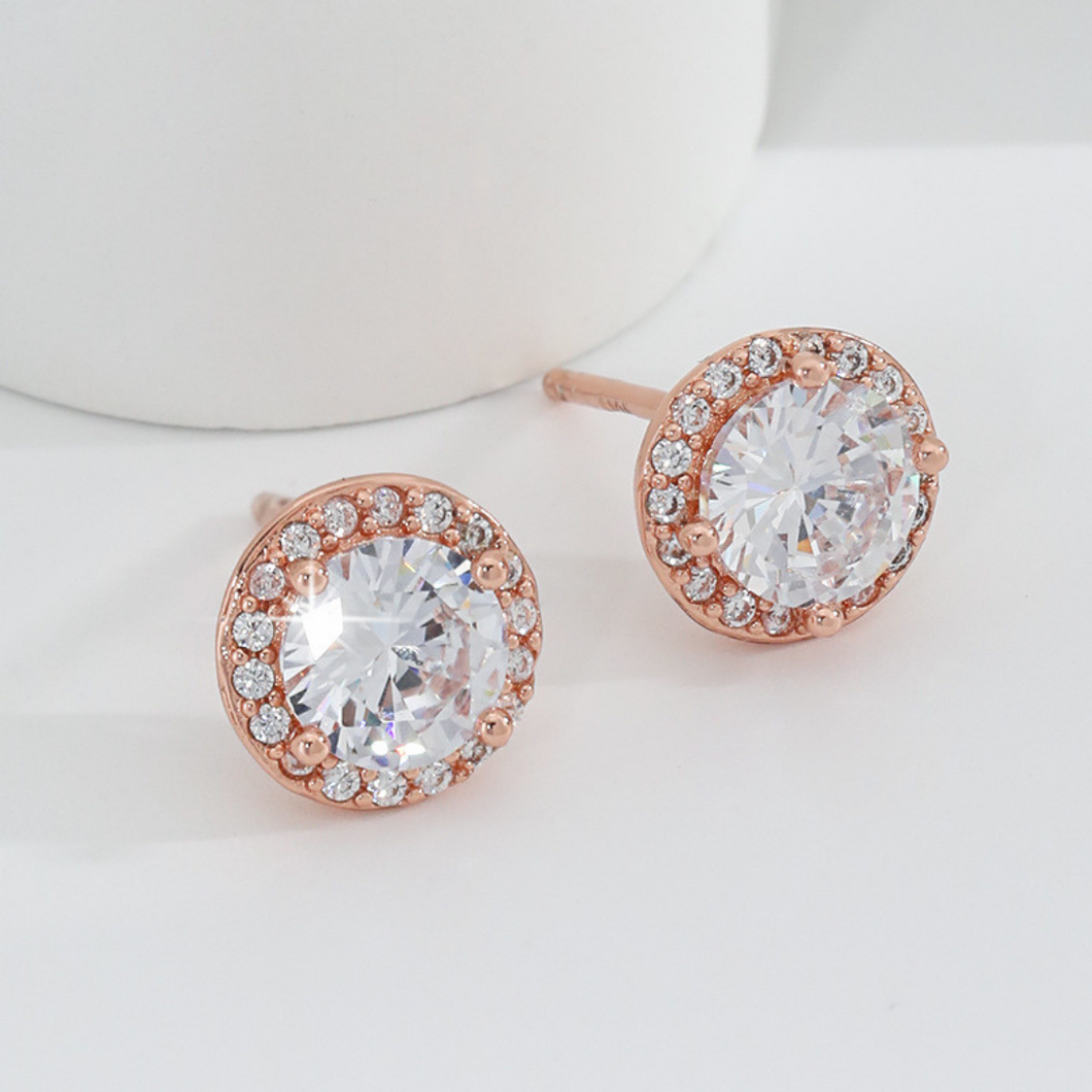 Gratia Rose Gold Earrings